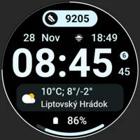 Glance X: Watch face